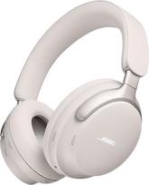 "Bose QuietComfort Ultra" belaidės ausinės su erdvinio garso slopinimu, ausinės per ausis su mikrofonu, iki 24 valandų veikianti baterija, ausinės su kambario garsu, baltos spalvos