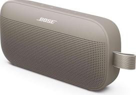 "Bose SoundLink Flex" nešiojamasis "Bluetooth" garsiakalbis (2 kartos), nešiojamasis lauko garsiakalbis, skleidžiantis tikrovišką garsą, iki 12 valandų veikianti baterija, atsparus dulkėms ir vandeniui, smiltainio spalvos