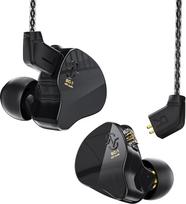 "CCZ Melody" ausinės "Yinyoo Hybrid 1ba 1DD HiFi" ausinių monitoriai, gilaus boso lengvos ausinės IEM su 4N kabeliu muzikantams / būgnininkams / bosistams / gitaristams (juodos spalvos, be mikrofono)