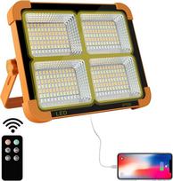"CosyEasy" 100 W LED statybinis prožektorius Saulės įkraunama baterija Darbo prožektorius Nešiojamas stovyklavimo žibintas su 16500 mAh maitinimo banku, 10000 liumenų, skirtas statyboms, garažui, dirbtuvėms, žvejybai