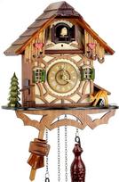 "Eble Cuckoo Clock" tikro medžio laikrodis, veikiantis akumuliatoriaus baterija, kvarcinis judesys, muzika, skambinanti kukaitei Pusiau medinis namas 24 cm 60810000