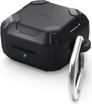 "elago Armor" dėklas, suderinamas su "Samsung Galaxy Buds FE (2023)", "Galaxy Buds2 Pro Case", suderinamas su "Galaxy Buds2", "Buds Pro Case", suderinamas su "Galaxy Buds Live Case" (juodas)
