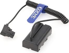 "Eonvic D-Tap" ir "NP-F550 F570 F750 F970" fiktyvaus akumuliatoriaus adapterio maitinimo kabelis, skirtas "Sony" NP serijos monitoriams