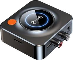 "eppfun Bluetooth 5.3" imtuvas, "Bluetooth" garso adapteris su NFC/3,5 mm AUX/RCA/TF kortelės lizdu, skirtas garsiakalbių stereosistemai
