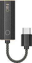 "FiiO JadeAudio KA1 Tiny USB DAC High Resolution 3,5 mm be nuostolių ausinių stiprintuvas išmaniesiems telefonams, kompiuteriams, nešiojamiesiems kompiuteriams ir grotuvams (C tipo, juodas)