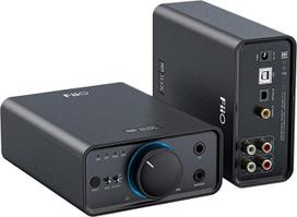 "FiiO K7" visiškai subalansuotas "HiFi" DAC ausinių stiprintuvas AK4493S*2, XMOS XU208 PCM384kHz DSD256, USB/Optical/Coaxial/RCA įėjimai, 6,35 mm/4,4 mm išvestis