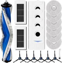 "Fixbetter" priedų rinkinys ECOVACS DEEBOT X5 Omni dulkių siurbliui-robotui su 1 ritininiu šepečiu, 2 HEPA filtrais, 6 servetėlėmis, 4 dulkių maišeliais, 6 šoniniais šepetėliais, 1 valymo šepetėliu, šlavėjo atsarginėmis dalimis