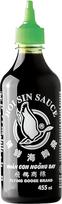 "FLYING GOOSE Hoi Sin" padažas - aštrus, su žalia kepurėle, stiprus prieskonių padažas iš Tailando, 1 pakuotė (1 x 455 ml)
