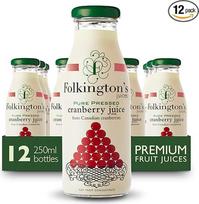 "Folkingtons" spanguolių sultys - pakuotės dydis = 12x250ml