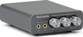 "Fosi Audio K5 Pro" ausinių stiprintuvas, USB C DAC stiprintuvas "HiFi", USB/Optical/Coaxial/Microphone įėjimai į 3,5 mm AUX/RCA išvestį, žaidimų DAC AMP Hi-Res PS5/PC/MAC/Aktyvūs garsiakalbiai