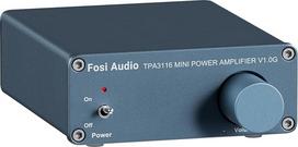 "Fosi Audio V1.0G" mini stiprintuvas, 50Wx2 D klasės stereofoninis stiprintuvas su TPA3116 stiprintuvo lustu ir RCA jungtimis, 2 kanalų stiprintuvas HiFi stiprintuvas, skirtas pasyviesiems garso stiprintuvams