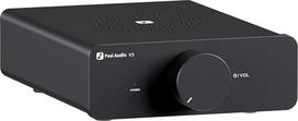 "Fosi Audio V3" mini stiprintuvas, 300 W x 2 stereofoninis stiprintuvas "Hi-Fi" su TPA3255 stiprintuvo lustu ir keičiamais optiniais stiprintuvais, naujoviškas šilumos išsklaidymo dizainas, D klasės garso stiprintuvas su garsumo valdymu, galia