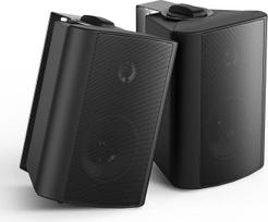 "Herdio" 5,25", 200 W "Bluetooth" vandeniui atsparus lauko garsiakalbis, vidaus, lauko, terasos, denio, visų oro sąlygų garsiakalbis, sieninio laikiklio sistema. Juoda