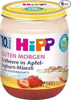 "HiPP" braškių su obuoliais ir jogurtu miuzeliai, 6 vnt. (6 x 160 g)