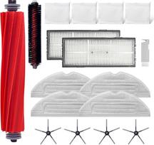 "Home Times" priedų rinkinys "Roborock S7 Pro Ultra/Roborock S7 MaxV Ultra", 1 ritininis šepetys, 1 savaiminio valymo šepetys, 2 HEPA filtrai, 4 šoniniai šepetėliai, 4 servetėlės, 4 dulkių maišeliai
