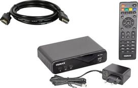 "Humax HD Fox" skaitmeninis HD palydovinis imtuvas 1080P skaitmeninis HDTV palydovinis imtuvas su 12 V maitinimo šaltiniu "Camping Astra" Iš anksto įdiegtas HDMI, SCART, DVB-S/S2 PVR (įskaitant HDMI kabelį)