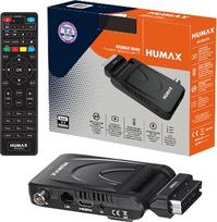 "Humax" - Antžeminis DVB-T2 HD-2023T2 "Digimax Nano" skaitmeninis dekoderis su nuotolinio valdymo pulteliu "2-in-1" televizoriui valdyti