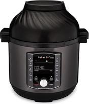 "Instant Pot Pro Crisp 11-in-1" elektrinė daugiafunkcinė viryklė - slėginė viryklė, karšto oro keptuvė, lėta viryklė, garintuvas, grilis, dehidratorius ir "Sous Vide" įrenginys - juodas nerūdijantis plienas, 1500 W, 7,6 l