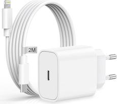 "iPhone" greitasis įkroviklis su įkrovimo kabeliu 2 m, AINPOW 20 W "iPhone" įkroviklis USB C įkroviklis su "iPhone" greitojo įkrovimo kabeliu, USB C maitinimo šaltinio įkrovimo kištuko įkrovimo adapteris, skirtas "Apple iPhone" 14 13 12 Pro