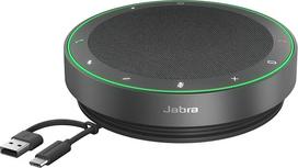 "Jabra Speak2 75" belaidė "Bluetooth" laisvų rankų įranga, 4 triukšmą slopinantys mikrofonai, 65 mm plačiajuostis garsiakalbis, itin plačiajuostis garsas, "Zoom" ir "Google Meet" sertifikatas, tamsiai pilka spalva