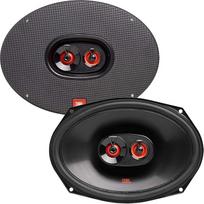 "JBL Club 9632" - "Harman Kardon" 3 kanalų automobilinių garsiakalbių rinkinys - 255 vatų galios automobilinė garso sistema, ovalios automobilinių garsiakalbių dėžės 152 x 230 mm | 6 x 9 coliai, juodos spalvos