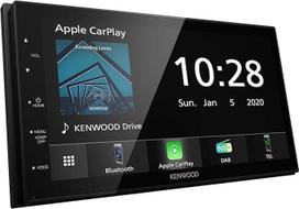 "Kenwood DMX5020DABS" - 17,3 cm WVGA skaitmeninės medijos monitorius su DAB+/FM, "CarPlay", "Android Car", "Android USB Mirroring", "Bluetooth", talpiniu jutikliniu ekranu, DSP, 4 x 50 W