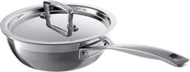"Le Creuset" 3 sluoksnių nerūdijančio plieno nesvylanti virėjo keptuvė su dangčiu - 24 cm