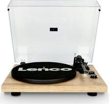 "Lenco LBT-188" patefonas su apsauga nuo slydimo, diržinė "Bluetooth" pavara, 2 greičiai, 33 ir 45 aps/min, skaitmeninis vinilo perrašymas į MP3, rudos spalvos