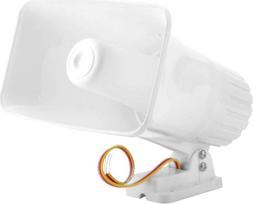"MAGT Alarm Siren" signalizacijos sistema, elektroninė pavojaus sirena 150 dB vidaus/ lauko apsaugos sirena DC 12 V signalizacijos sistema, skirta namų apsaugos sistemai, balta