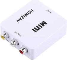 "Mavis Laven" mini sudėtinis mini HDMI2AV skaitmeninis HDMI RCA į AV vaizdo keitiklį adapteris 720p / 1080p (baltas)