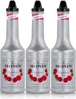 "Monin" vaisių tyrės mišinys aviečių 1,0 l pakuotė, 3 vnt.