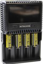 "Nitecore SC4-4-Schacht-Profi-Lader für Li-Ion, NiMH, NiCd Akkus, LCD ekranas