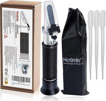 "Notimin Winemaker" refraktometras vynui, 0-32% BRIX; 0-140° Öchsle; 0-27 KMW su ATC, skirtas vynui, alui, alaus gamybai, cukraus kiekiui matuoti (instrukcijos vokiečių kalba)