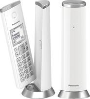 "Panasonic" belaidis DECT telefonas KX-TGK212JTW su 1,5 colio LCD ekrano apšvietimu, baltos spalvos Skambėjimo melodijos, nepageidaujami skambučiai, "Eco" ir "Eco Plus", baltos spalvos