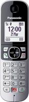 "Panasonic" KX-TGA685 ragelis (tik papildomas nešiojamasis įrenginys, automatinis skambučių blokavimas, laisvų rankų funkcija, netrukdyti, įvairios skambėjimo melodijos, dienotvarkė, kūdikių monitorius) Juodas - sidabrinis