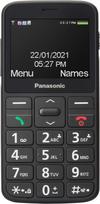 "Panasonic" KX-TU160EXB "Essentials" mobilusis telefonas senjorams SOS avarinis mygtukas Dideli atskiri mygtukai Didelis šrifto ir skaičių ekranas Juodas