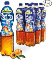 "Pfanner Iced Tea Peach" - 6 x 1,5 l pakuotės - tiesioginio virimo arbata su persikų sultimis - ledo arbatos buteliai