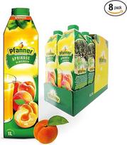 "Pfanner" abrikosų nektaras (8 x 1 l) - ne mažiau kaip 40 % vaisių - vaisių gėrimas laikymo pakuotėje