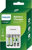 "Philips" akumuliatorių įkroviklis - USB prievadai - apima AA ir AAA baterijas - universalus akumuliatorių įkroviklis