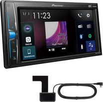 "Pioneer" DMH-A3300DABAN su DAB antena 2-DIN multimedijos grotuvas, 6,2 colio "ClearType" jutiklinis ekranas, išmaniojo telefono jungtis, USB, DAB/DAB+ skaitmeninis radijas, "WebLink", "Bluetooth", 13 juostų grafinis ekvalaizeris