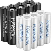 "Powerowl" AAA baterijos Ni-MH AAA įkraunamos baterijos (1,2 V mažo savaiminio išsikrovimo, 1000 mAh)