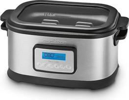 "Profi Cook SV" - 1112 "ProfiCook Sous Vide" - lėta viryklė ir vakuuminė viryklė, skirta gaminti maistą virtuvėje esant žemai temperatūrai 8,5 l 520 W Pilka / juoda [a energinė klasė] 8,5 l, vienvietė