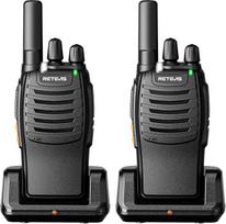 "Retevis H777 Walkie Talkie" su įkrovimo stotimi, C tipo energijos taupymo režimas, "VOX", vieno paspaudimo dažnio susiejimo su triukšmo slopinimu, "Walki Talkie" važiavimui, šeimai (2 vnt., juoda)