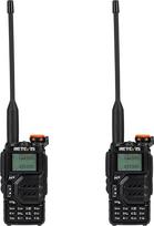 "Retevis RA79 Walkie Talkies", dviejų dažnių mėgėjiška radijo stotelė su jautriu mikrofonu, oro juostos priėmimas, "Ham Radio", kanalų aptikimas, dvikryptė radijo stotelė medžioklei, kelionėms, žygiams, 2 m 70 cm radijo stotelė (2 vnt.)