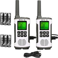 "Retevis RT45 Walkie Talkie", radijo licencija, nemokama 16 kanalų VOX skambučio tonas, žibintuvėlis PMR radijo ryšio rinkinys, įkraunamas USB įkrovimo laidu (1 pora)