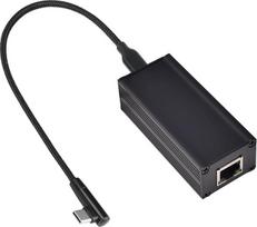 "Revotech" PoE ir TypeC adapterio keitiklis, POE įvesties ir USB C 5V/3A 9V/2,5A adaptyvusis išėjimas su Ethernet, IEEE802.3af/at, laidinis plačiajuostis ryšys ir PD įkrovimas telefonui, stalui ir nešiojamajam kompiuteriui (PD2CAT)