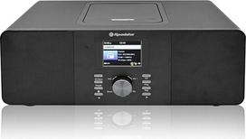 "Roadstar" IR-540D+BT/BK Interneto radijas WLAN ir skaitmeninis Dab+/FM CD MP3 grotuvas "Bluetooth" USB greitam įkrovimui AUX IN Nuotolinio valdymo ausinių lizdas Juodas