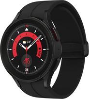 "Samsung Galaxy Watch5 Pro" išmanusis laikrodis, sveikatos sekimo įrenginys, sporto laikrodis, ilga baterijos veikimo trukmė, "Bluetooth", 45 mm, juodas, pratęsimas 1 metams [išskyrus "Amazon"] - Versija FR