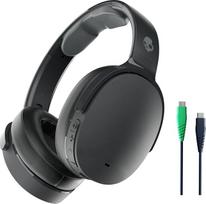 "Skullcandy Hesh ANC" belaidės ausinės per ausis su triukšmo slopinimo funkcija, 22 valandų baterijos veikimo laikas, mikro, suderinamos su "iPhone", "Android" ir "Bluetooth" įrenginiais - juodos spalvos