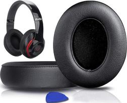 "SoloWIT®" profesionalūs pakaitiniai ausinių įdėklai "Beats Studio 2" ir "Studio 3" belaidėms ir laidinėms ausinėms su minkšta baltymine oda, triukšmo izoliacija iš atminties putų